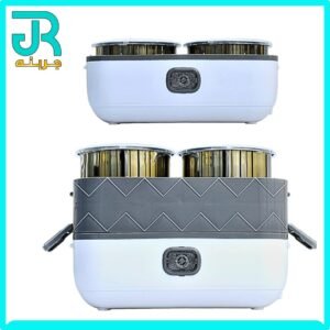 سفرطاس كهربائي طابقين حافظ ومسخن للطعام