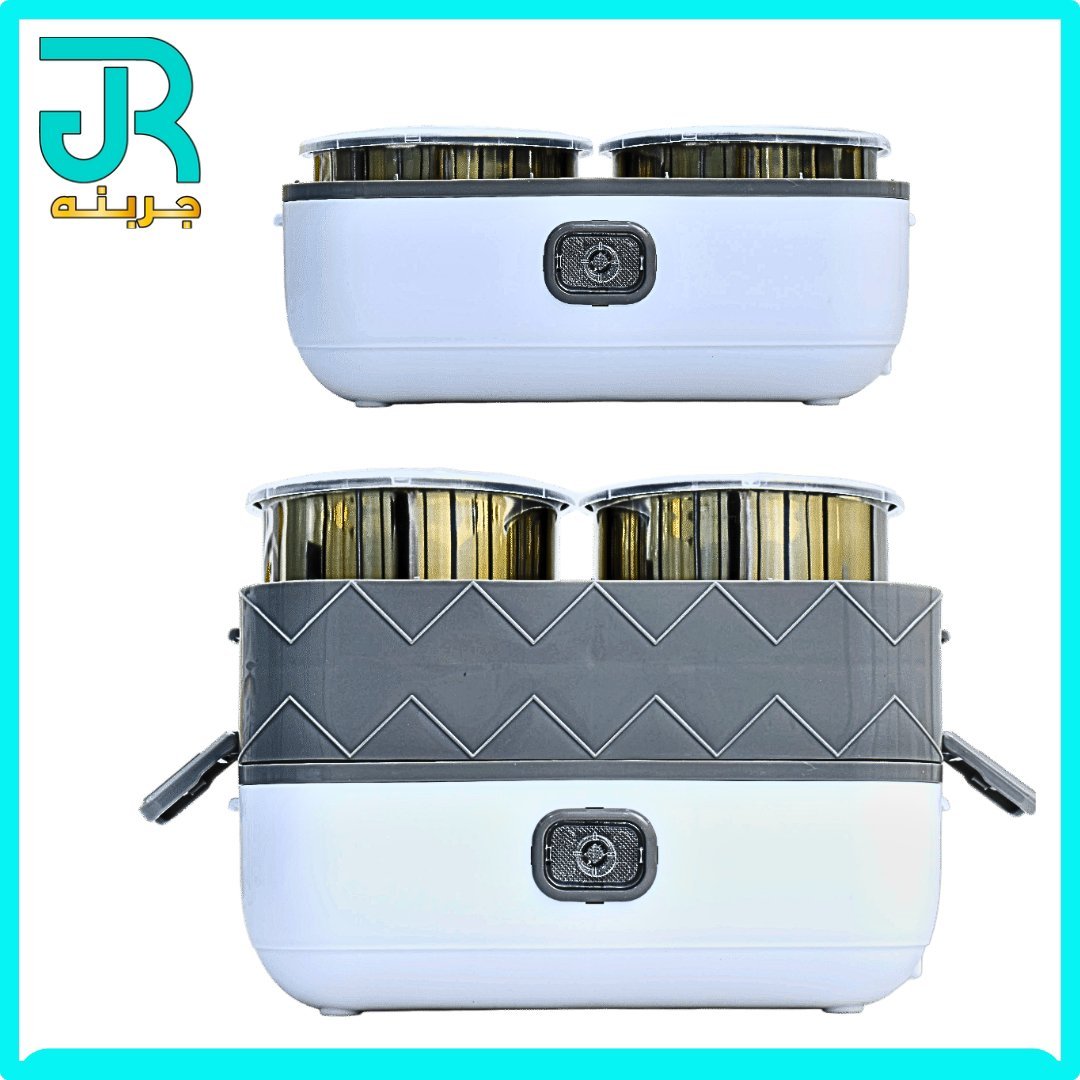 سفرطاس كهربائي طابقين حافظ ومسخن للطعام